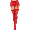 Leg Avenue - Cuisses Dentelles & Jarretelles Rouge